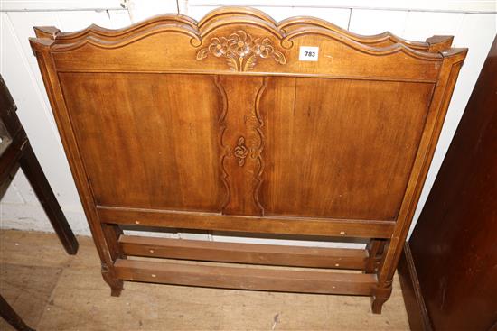 2 mahogany bed heads